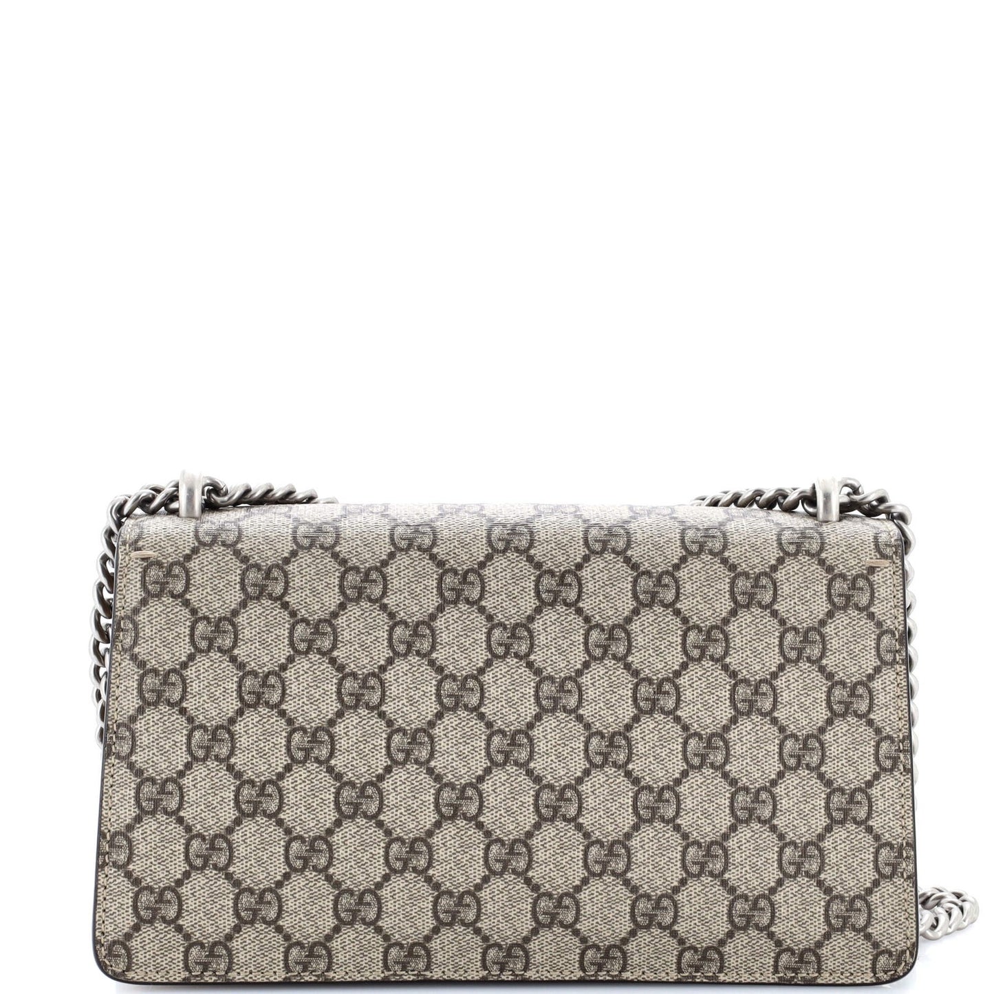 Gucci Dionysus Bag Gg Coated Canvas With Crystal Embellished Metal Small