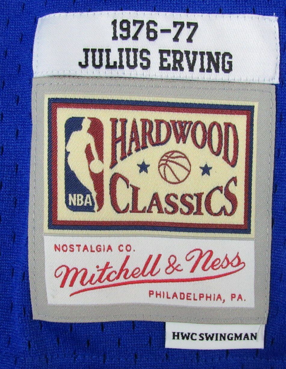 Julius Erving Hof Autographed Mitchell & Ness