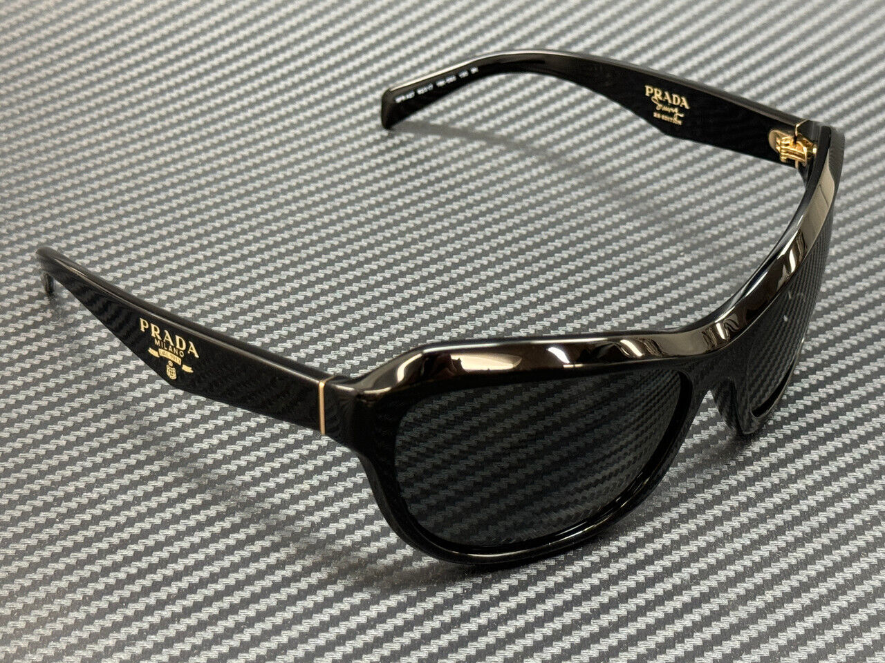 PRADA PR A27S 16K5S0 Black Grey Unisex 62 mm