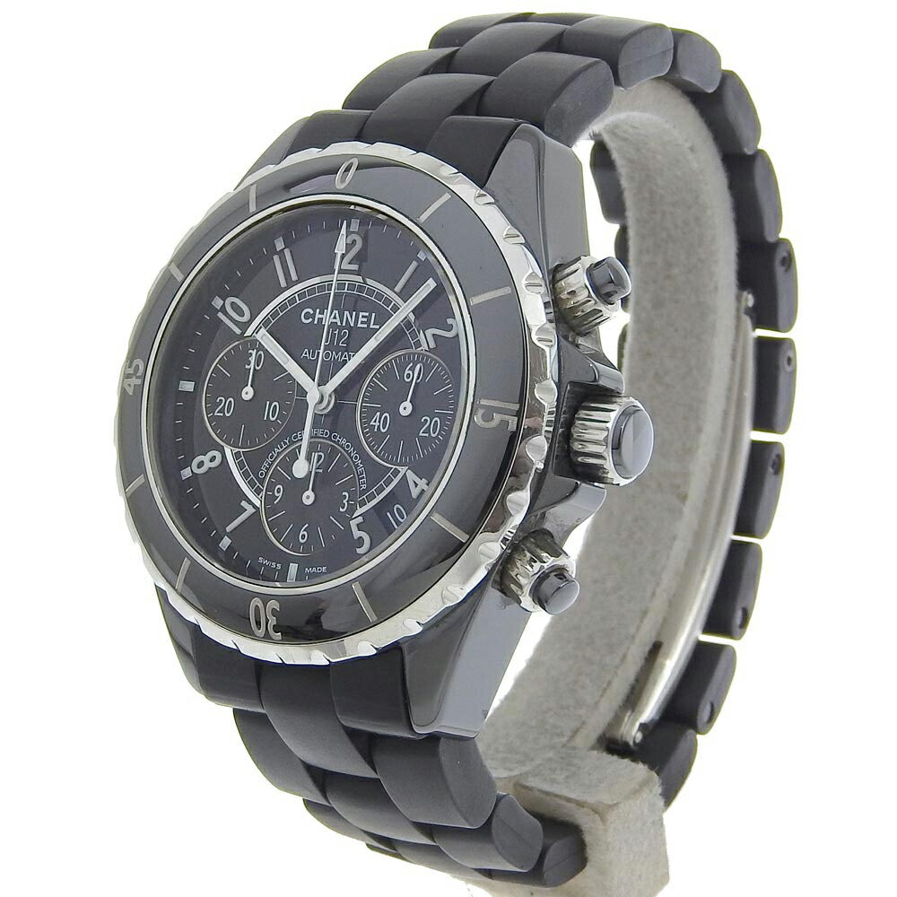 Chanel J12 Chronograph Date H0939 Ceramic Automatic 41Mm Matte Black