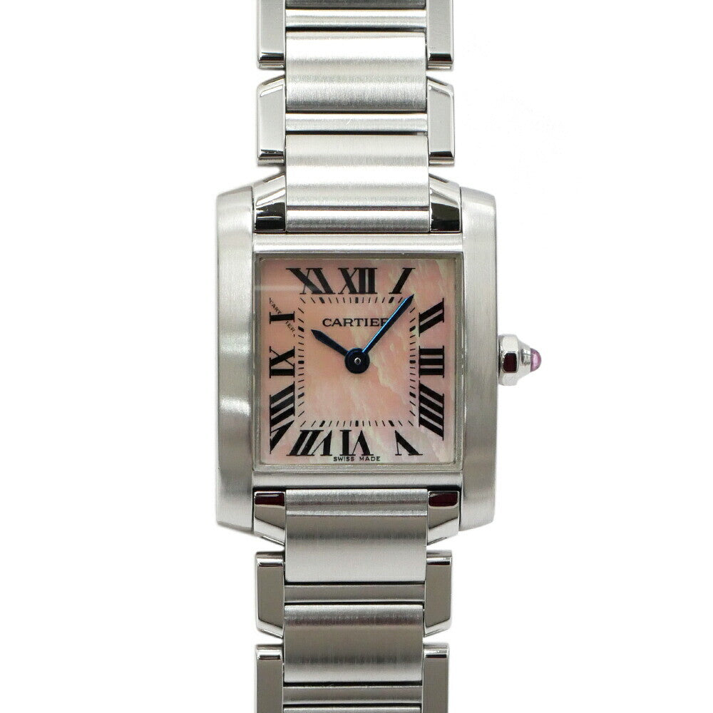 Cartier Tank Franaise Sm W51028Q3 Pink Ladies Used Watch #121913