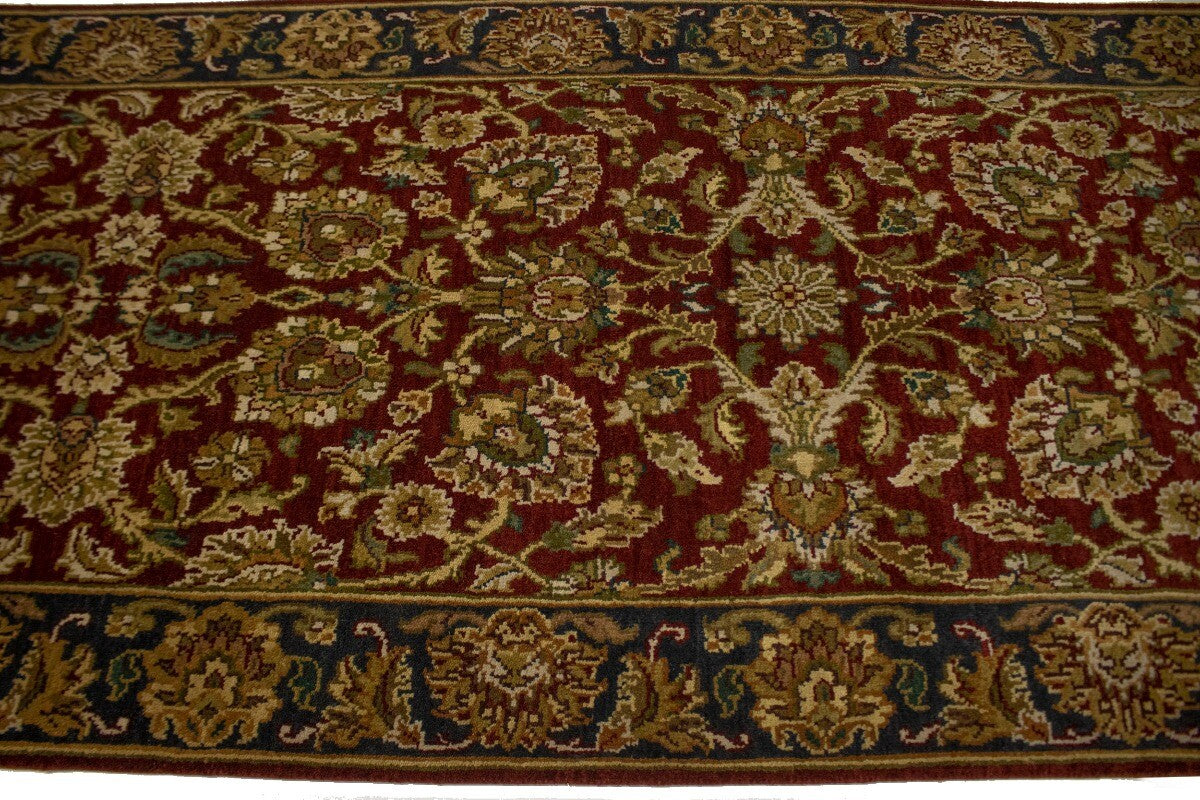 Handmade Chobi Oriental Runner Rug Red & Charcoal