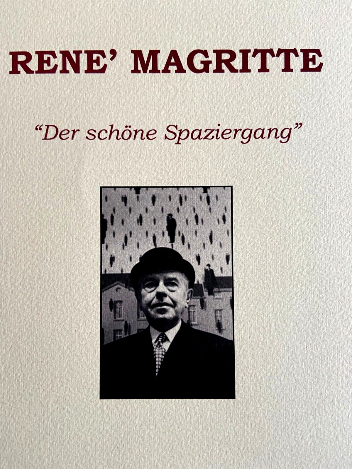 Ren Magritte Lithograph Coa Signed Numbered By