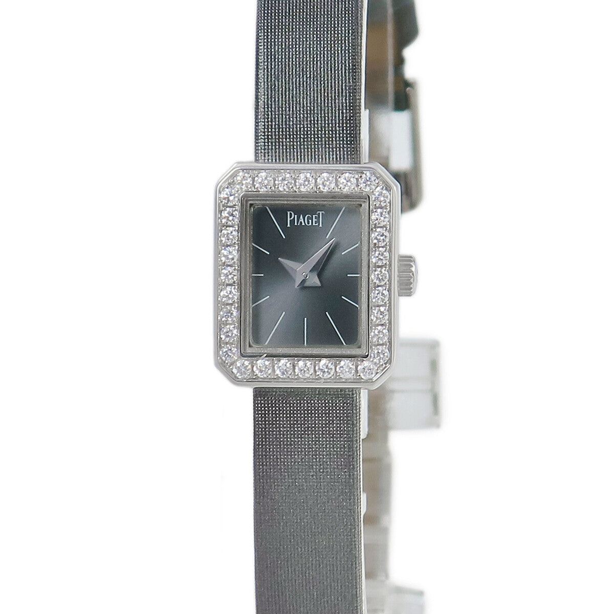 Piaget Mini Protocol G0A37512 K18Wg Genuine Diamond Watch Women