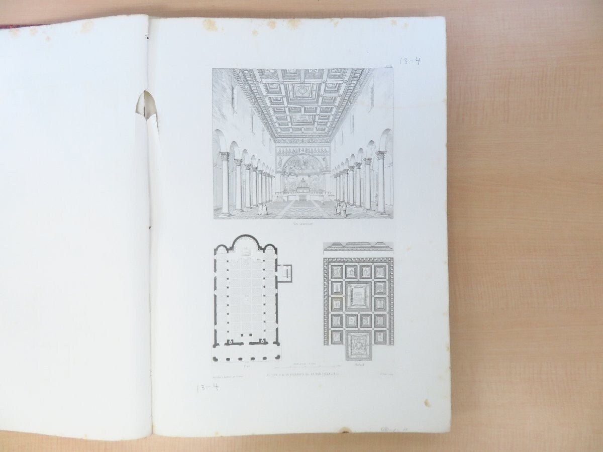 Edifices De Rome Moderne By Paul Marie Letarouilly - Complete 3 Volume Set 1874