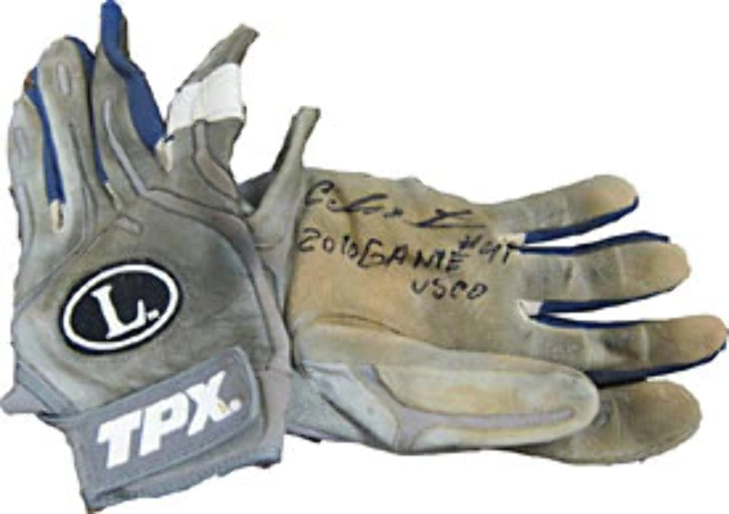 Carlos Santana Autographed/Signed Game Used Batting Glove
