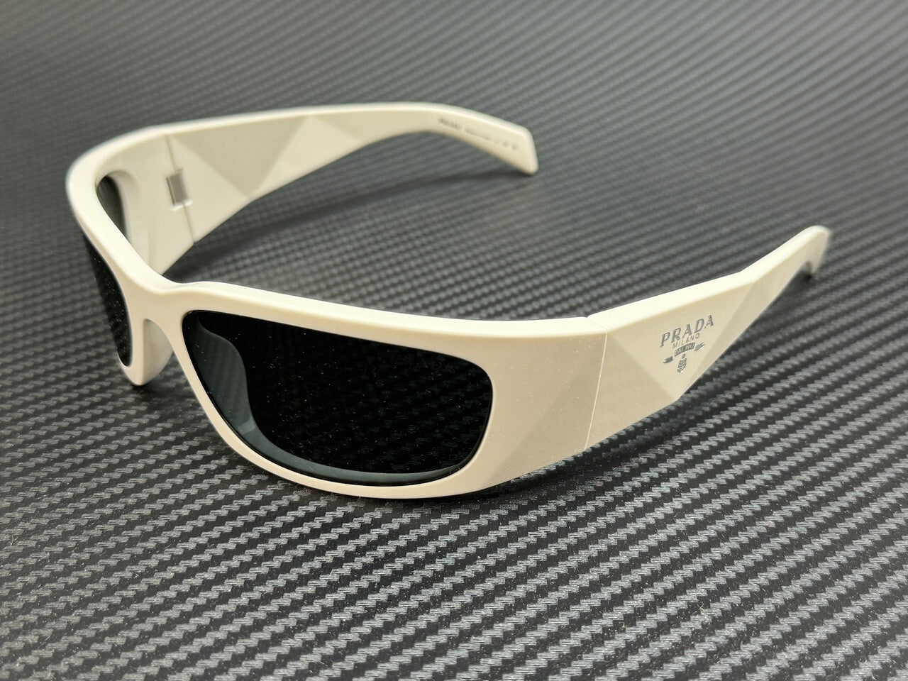 PRADA PR A14S 1425S0 Talc White Dark Grey Women's