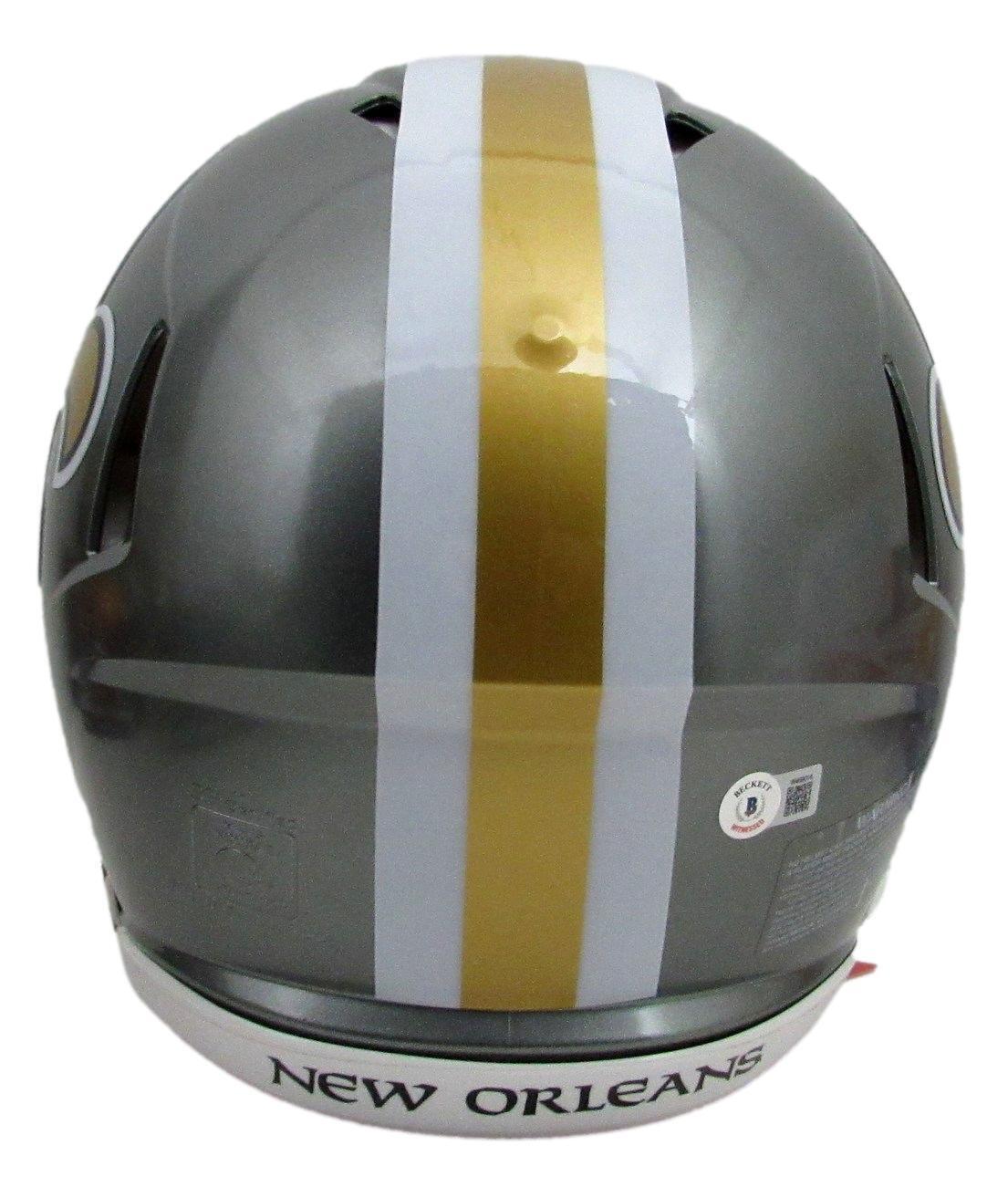 Drew Brees Autographed Full Size Flash Authentic