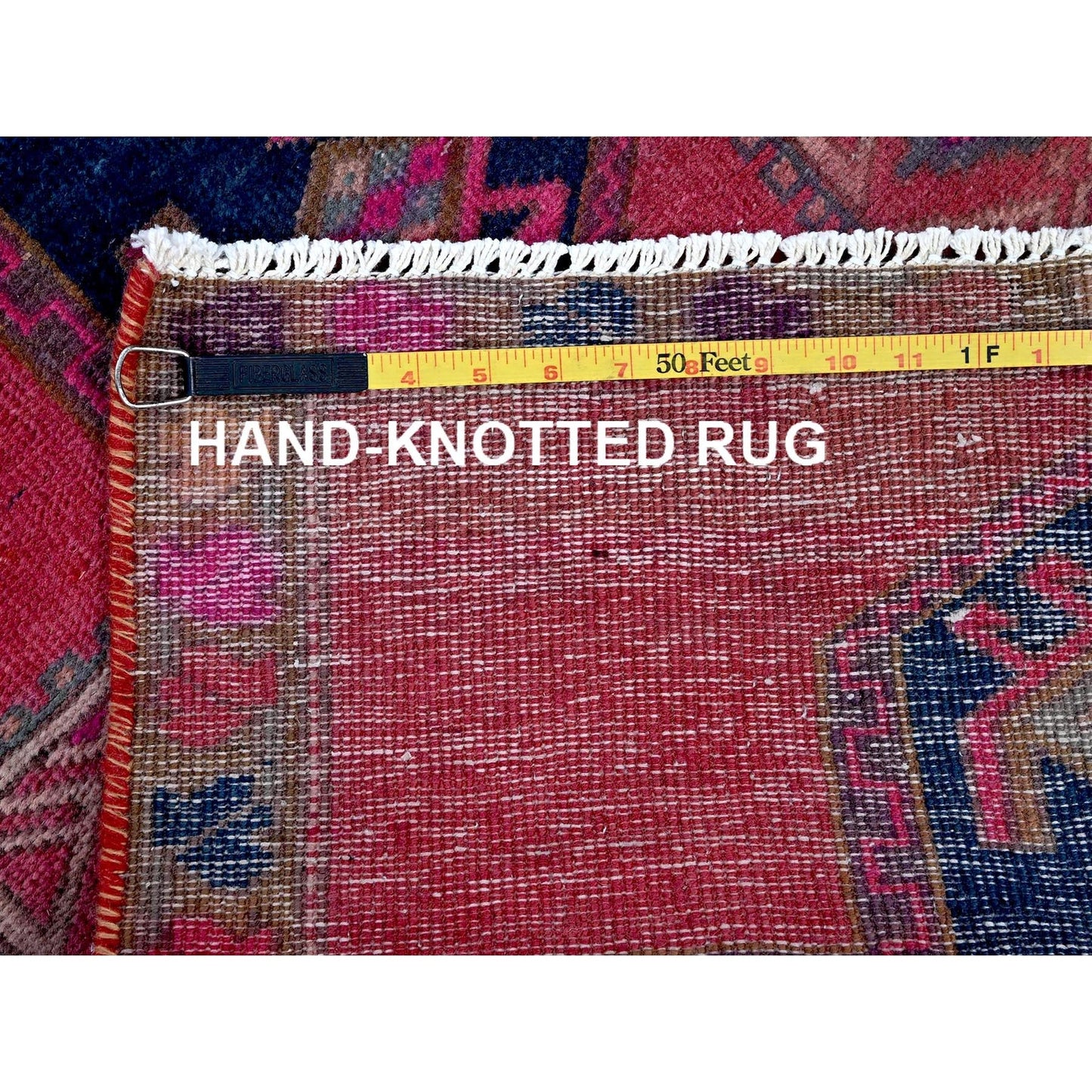 2'5"X9'10" Overdyed Pink Northwest Zoroastrian Wool Hand Knotted Runner Rug