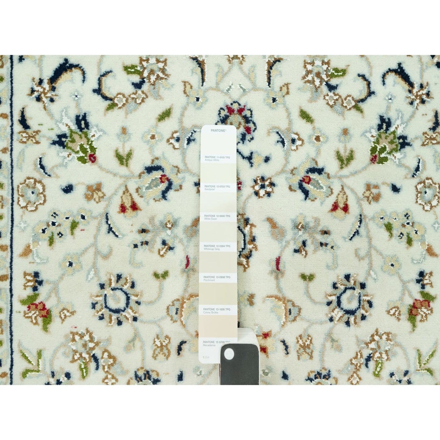 2'8"X21'8" Cloud Nine White Nain Wool 250 Kpsi Hand Knotted Xl Runner Rug
