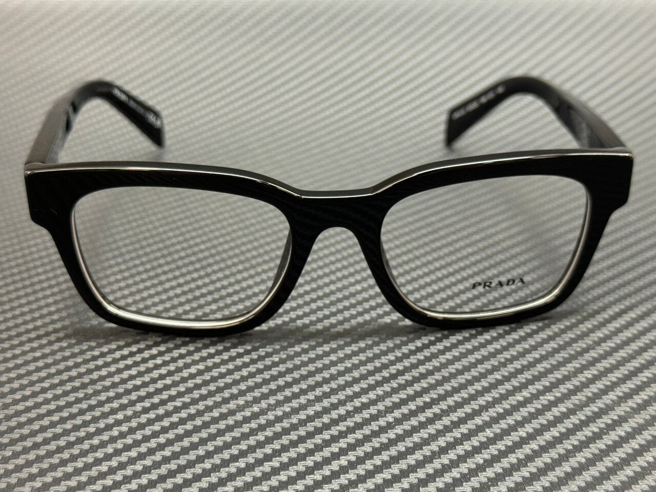 PRADA PR A10V 16K1O1 Black Men's 53 mm Eyeglasses