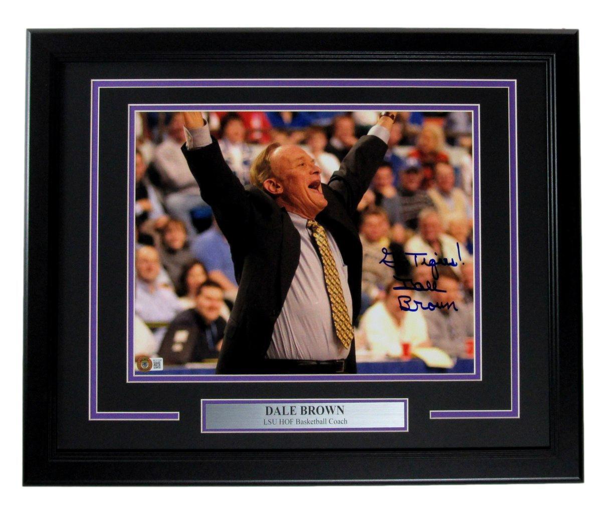 Dale Brown Autographed/Inscribed 11X14 Photo Lsu