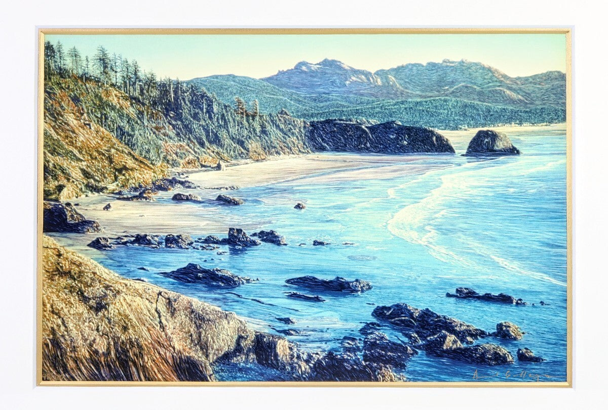 David Maes Gallegos 'Oregon Coast' 2003 Silkscreen Print, Limited Edition Of 300