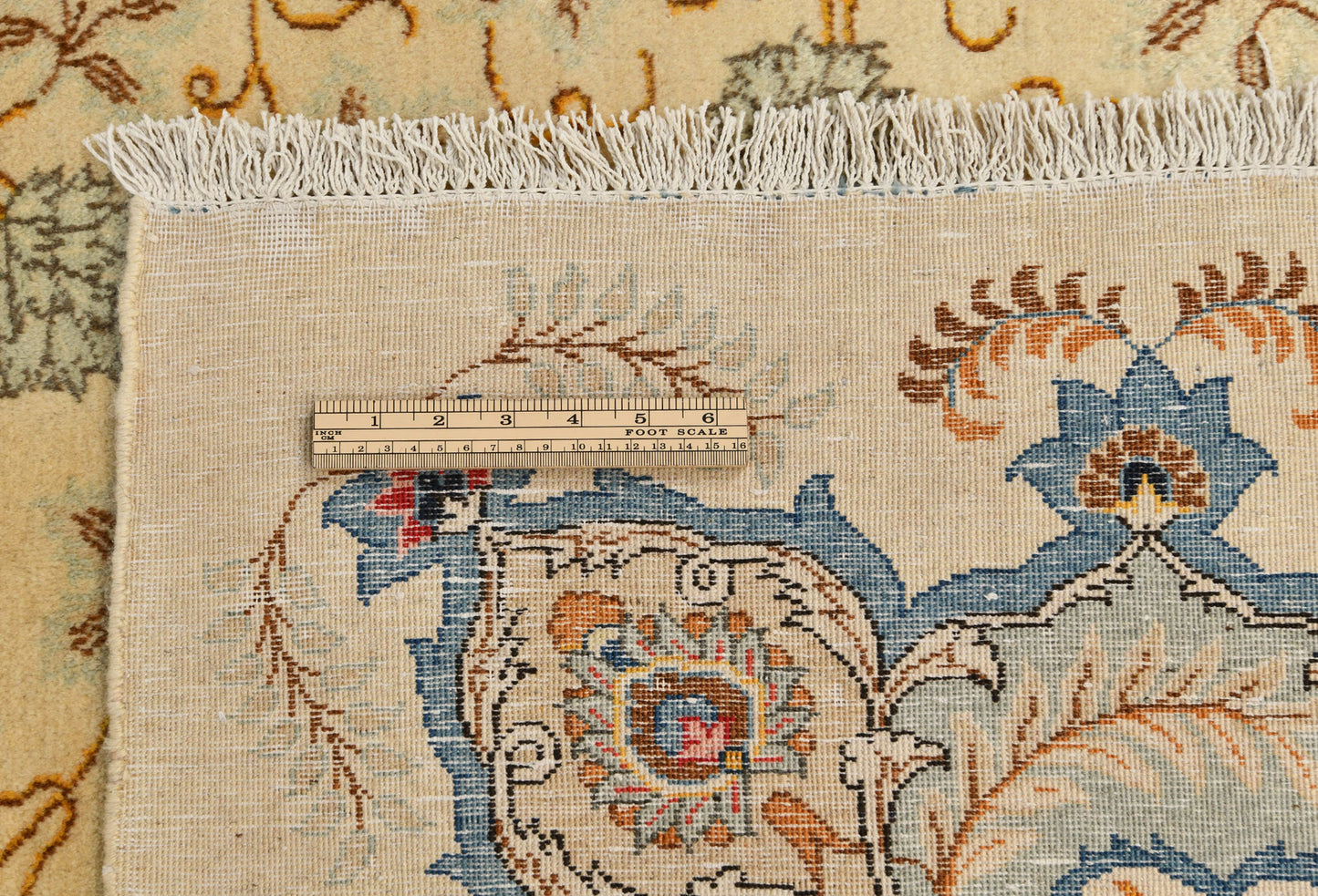 Handmade Semi-Antique Oriental Rug Beige