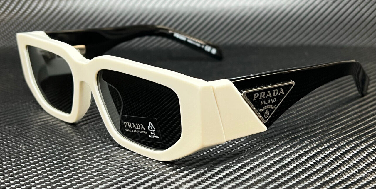 PRADA PR 09ZS 1425S0 White Dark Grey Men's 54 mm
