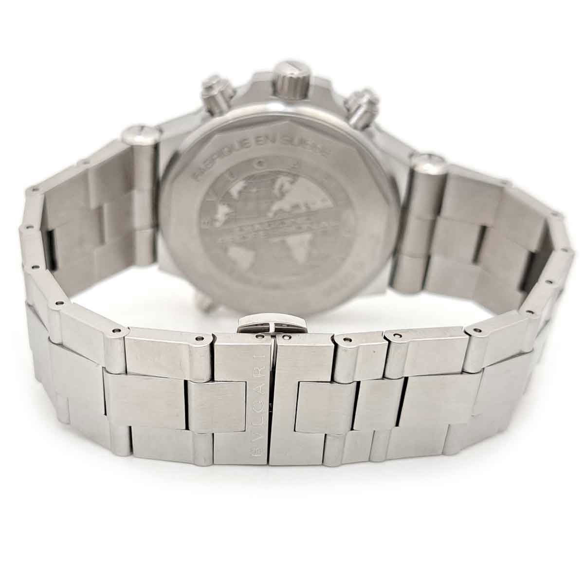 Bvlgari Diagono Professional Gmt Dp42Sgmt Gray Men'S Used Watch #61130