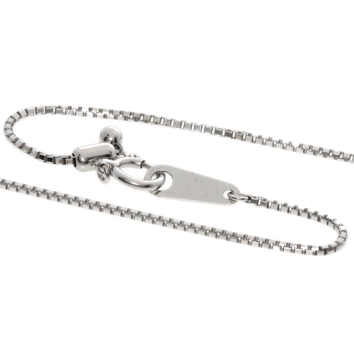 0.8Ct Diamond Necklace K18 White Gold 5.6G