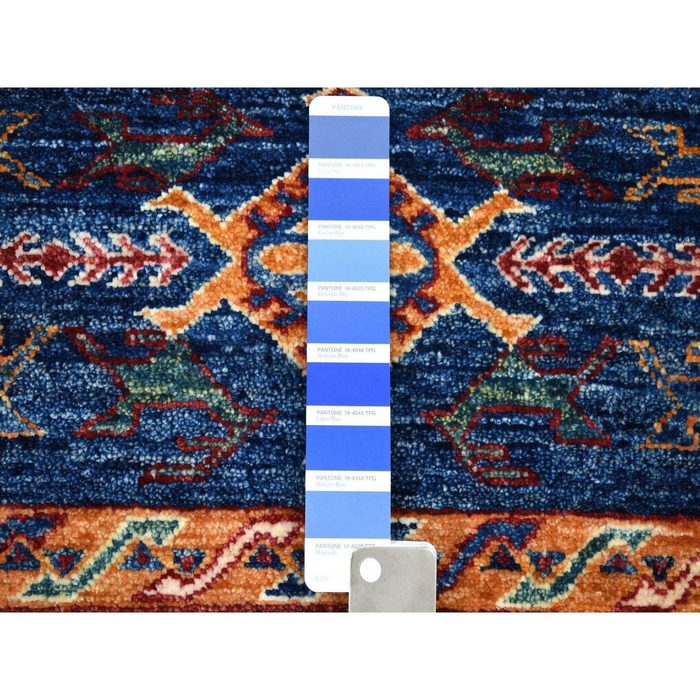 2'4"X9'2" Khorjin Design Super Kazak Tribal Pure Wool Hand Knotted Rug