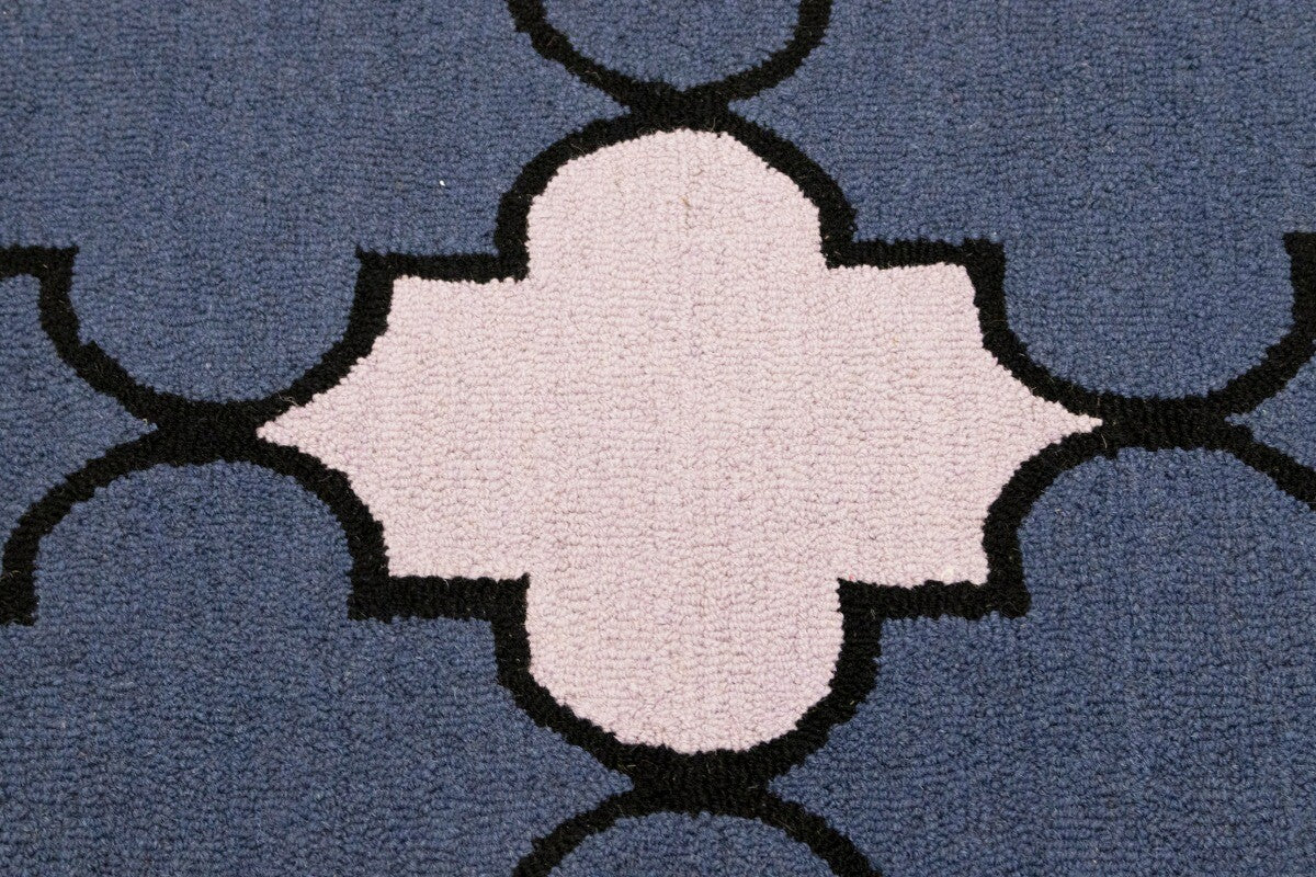 5X8 Ft Multicolored Hand-Tufted Rug Contemporary