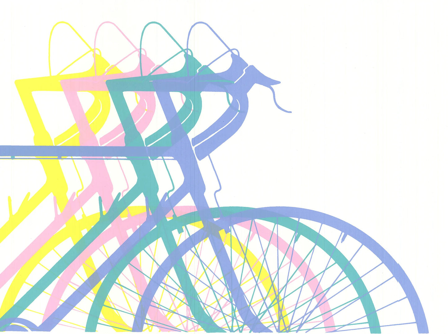 Phil Dynan Tour De France Feminin " Serigraph Contemporary