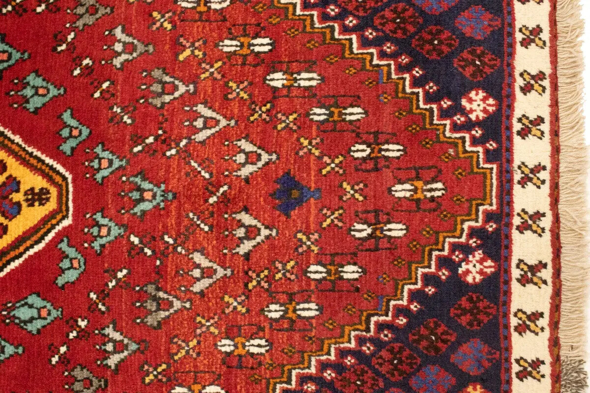 Hand-Knotted Tribal Small Rug Farmho Oriental