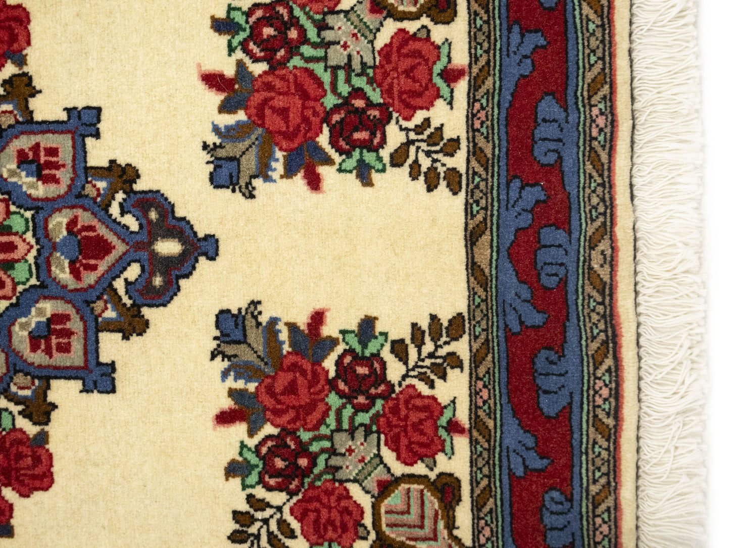 2X3 Ft Handmade Indo-Bidjar Oriental Rug Floral