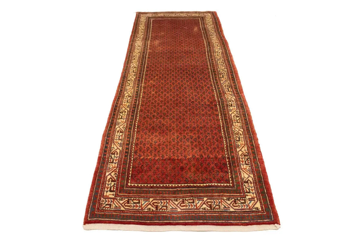 Semi-Antique Oriental Runner Rug Tribal Allover