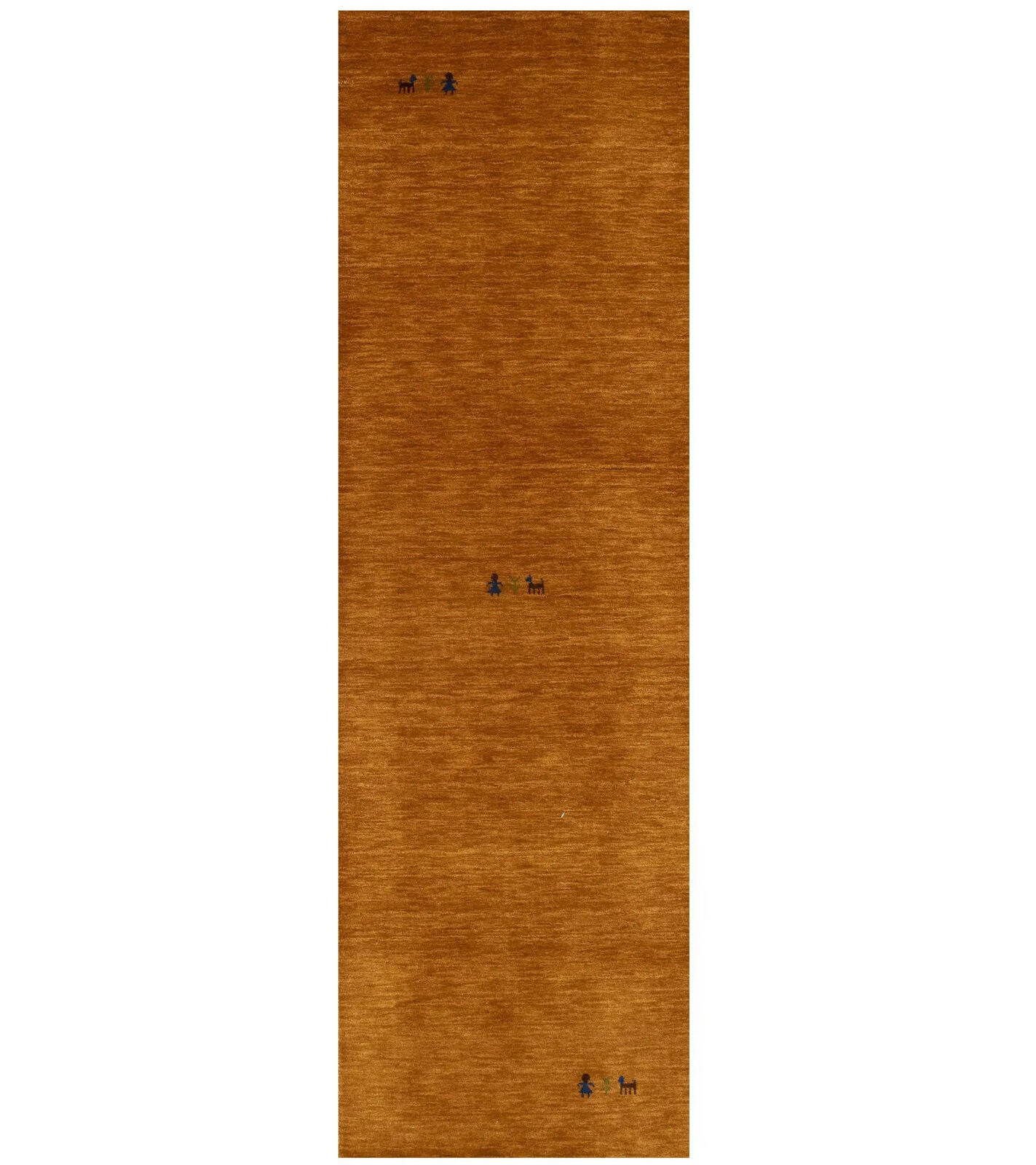 Orange Tribal Pictorial 3X8 Gabbeh Modern Runner