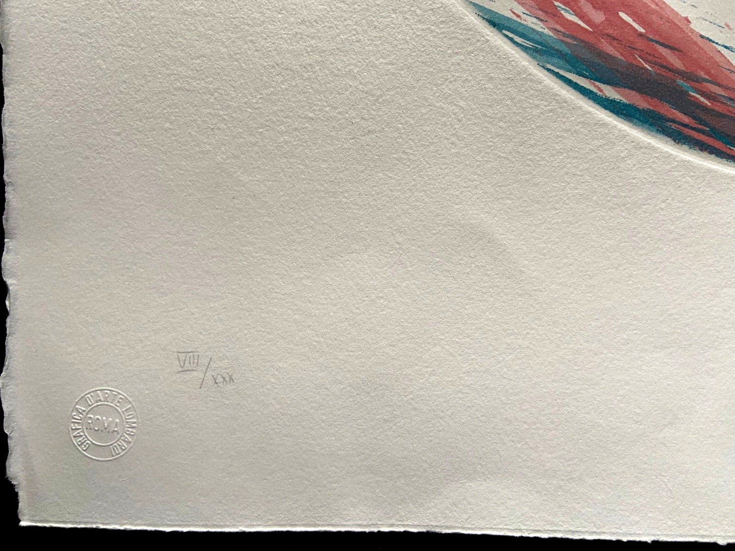 Piero Dorazio Aquatint 58X76 Signed In Pencil Numbered 120 Limited