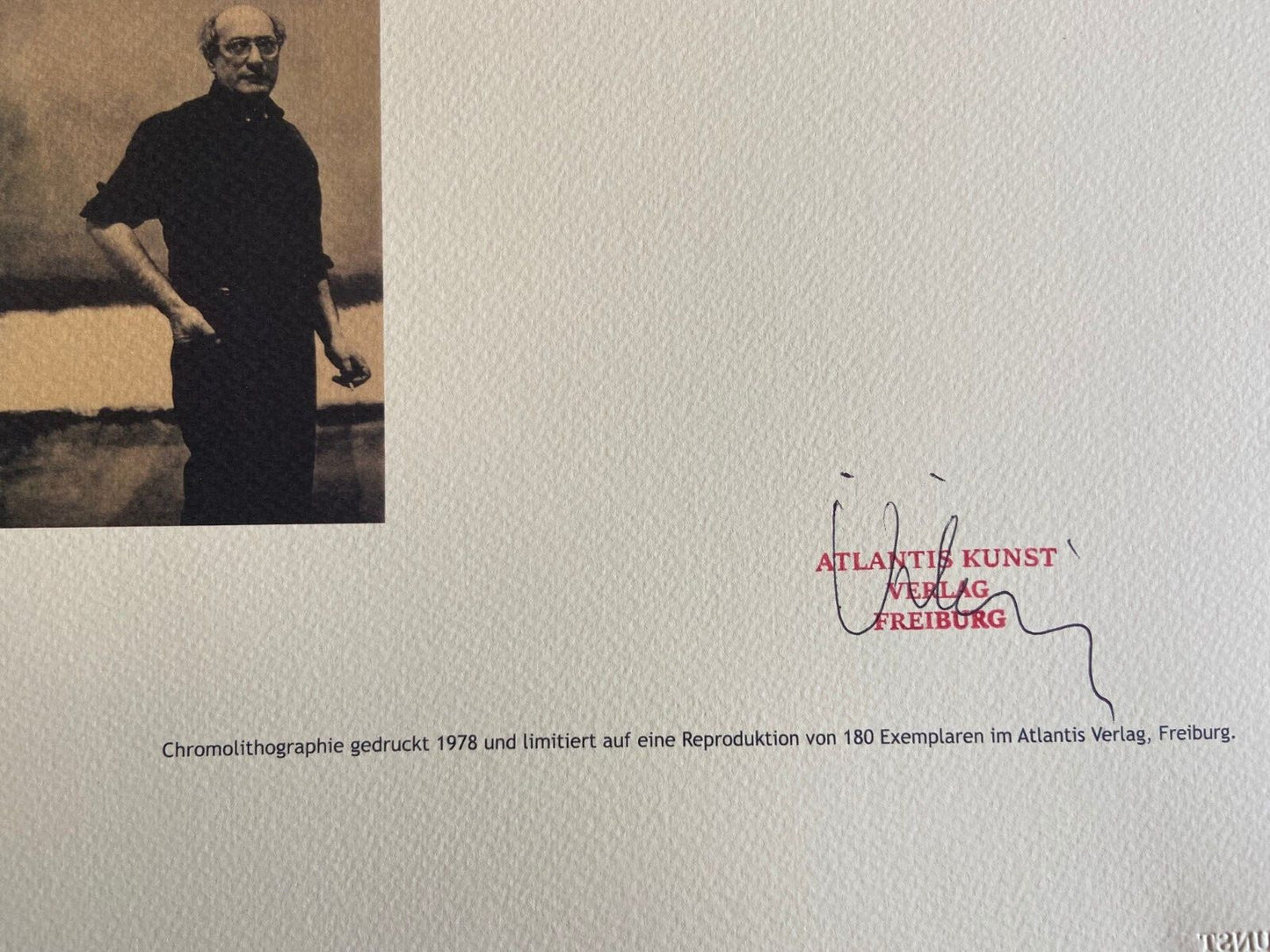Mark Rothko Lithograph Coa Signed Numbered