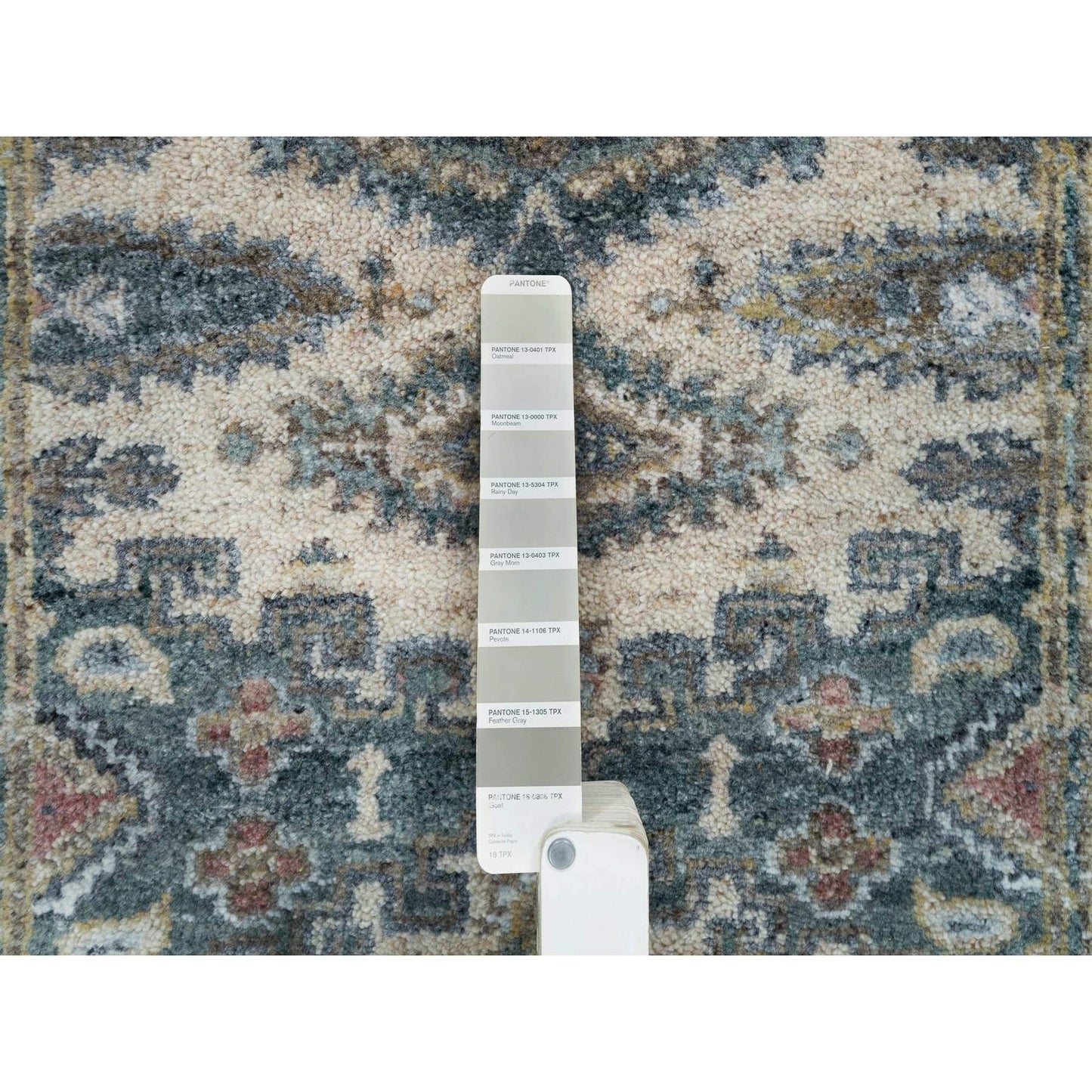 2'6"X17'10" Oyster White Hand Knotted Reimagined Viss Xl Runner Rug