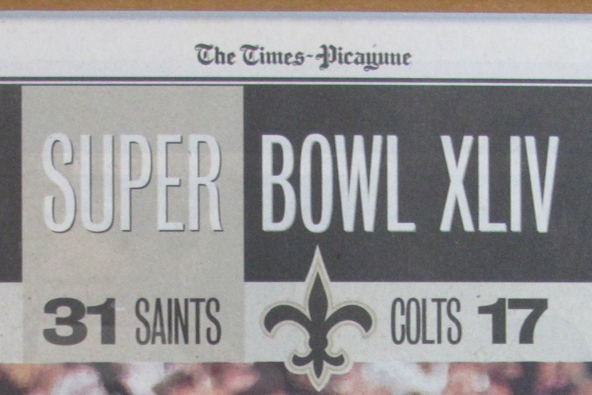 The Times Picayune Newspaper Saints Super Bowl
