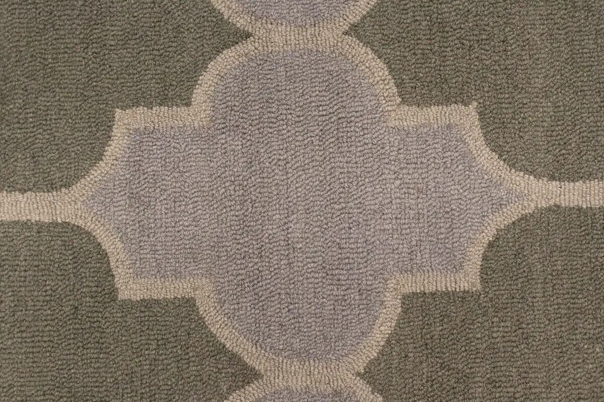 Multicolored Trellis Design Foyer 5X8 Hand-Tufted