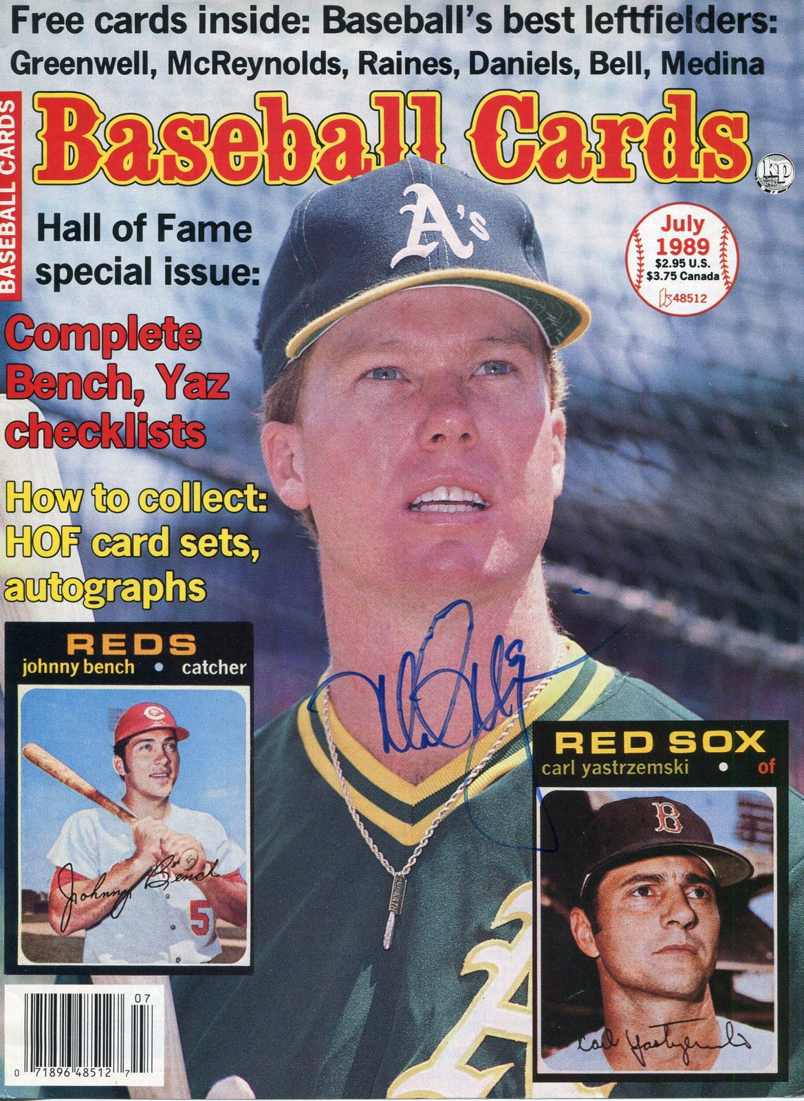 Mark Mcgwire Autographed 8X10 Magazine Page