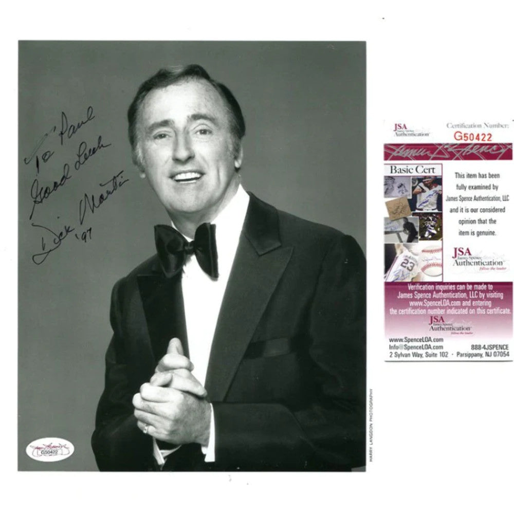 Dick Martin Autographed 8X10 Photo Jsa