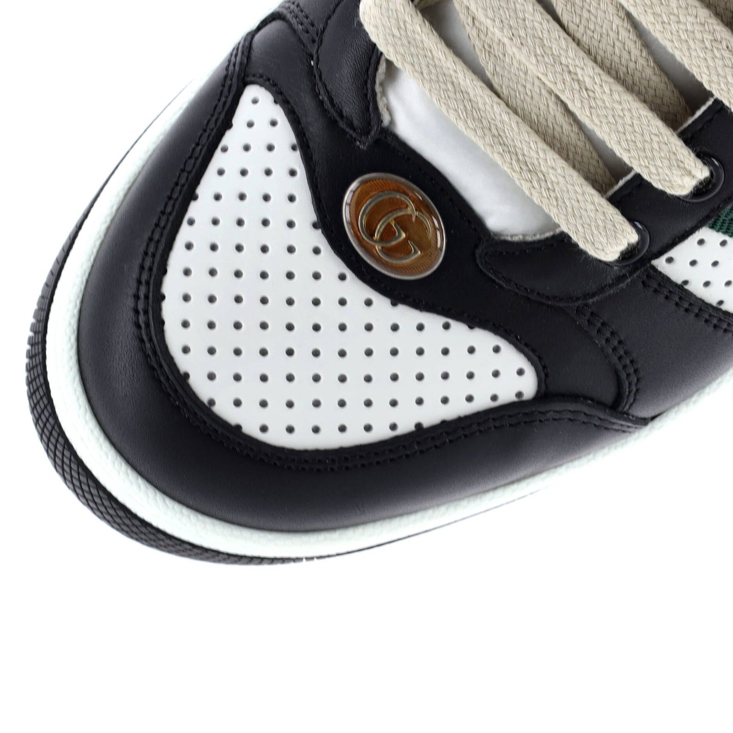 Gucci Screener Sneakers Fabric And Leather
