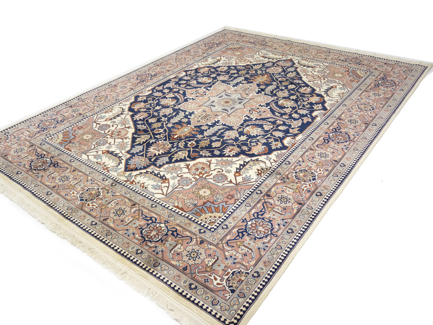 Hand-Knotted Vintage Serapi Oriental Rug 9X12 Ft