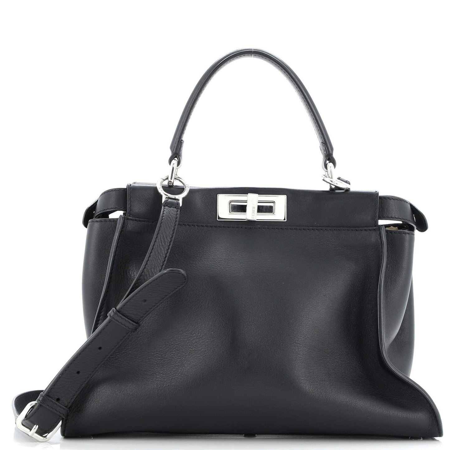 Fendi Monster Peekaboo Bag Calfskin And Python Regular