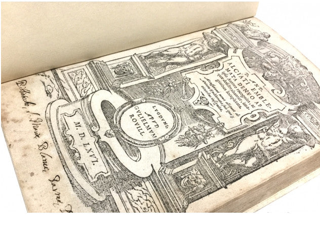 Andrea Alciati - Emblemata 16Th Century Coat Of Arms Illustration Book Latin