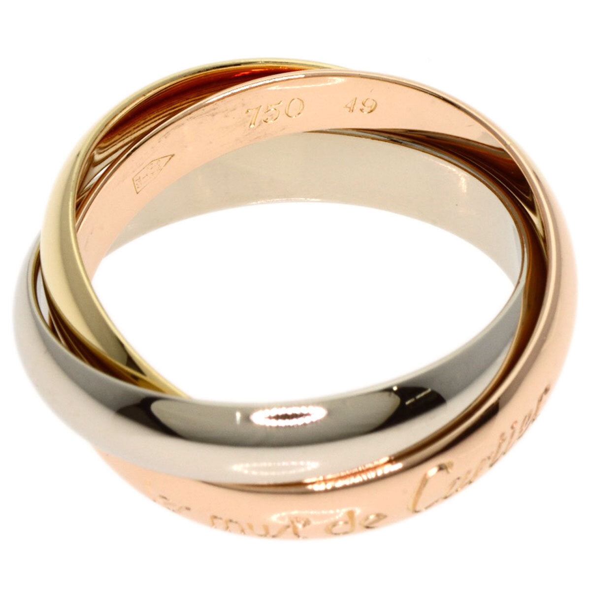 CARTIER Ring Trinity #49 K18 Yellow Gold 18K