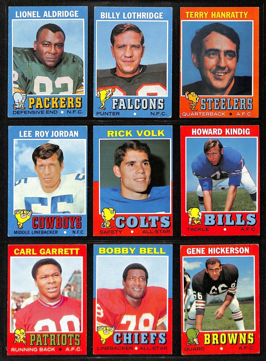 1971 Topps Football Card Complete Set (1-263) Bradshaw Greene Simpson 195946