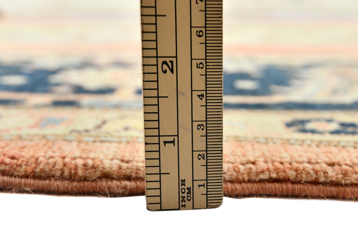 Tribal Geometric Heriz Serapi Oriental Rug Living