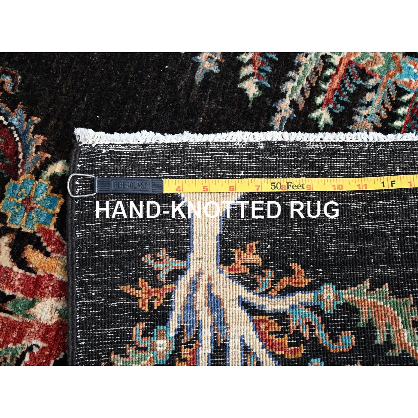 2'7"X8' Black Large Tribal Tree Design Afghan Sultani Oriental Runner Rug