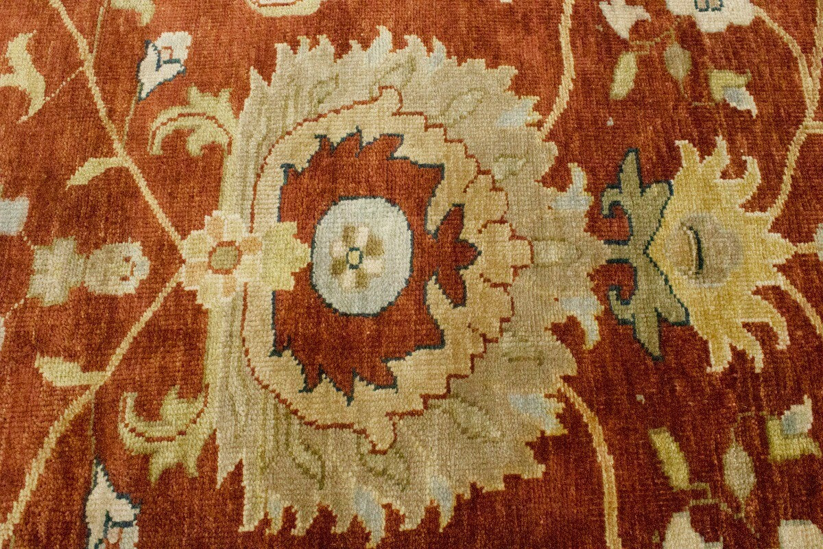 Handmade Floral Oriental Rug Vintage Style Osh