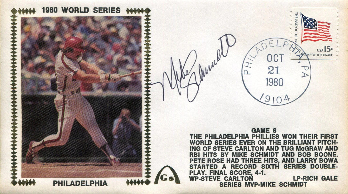 Mike Schmidt Autographed First Day Cover