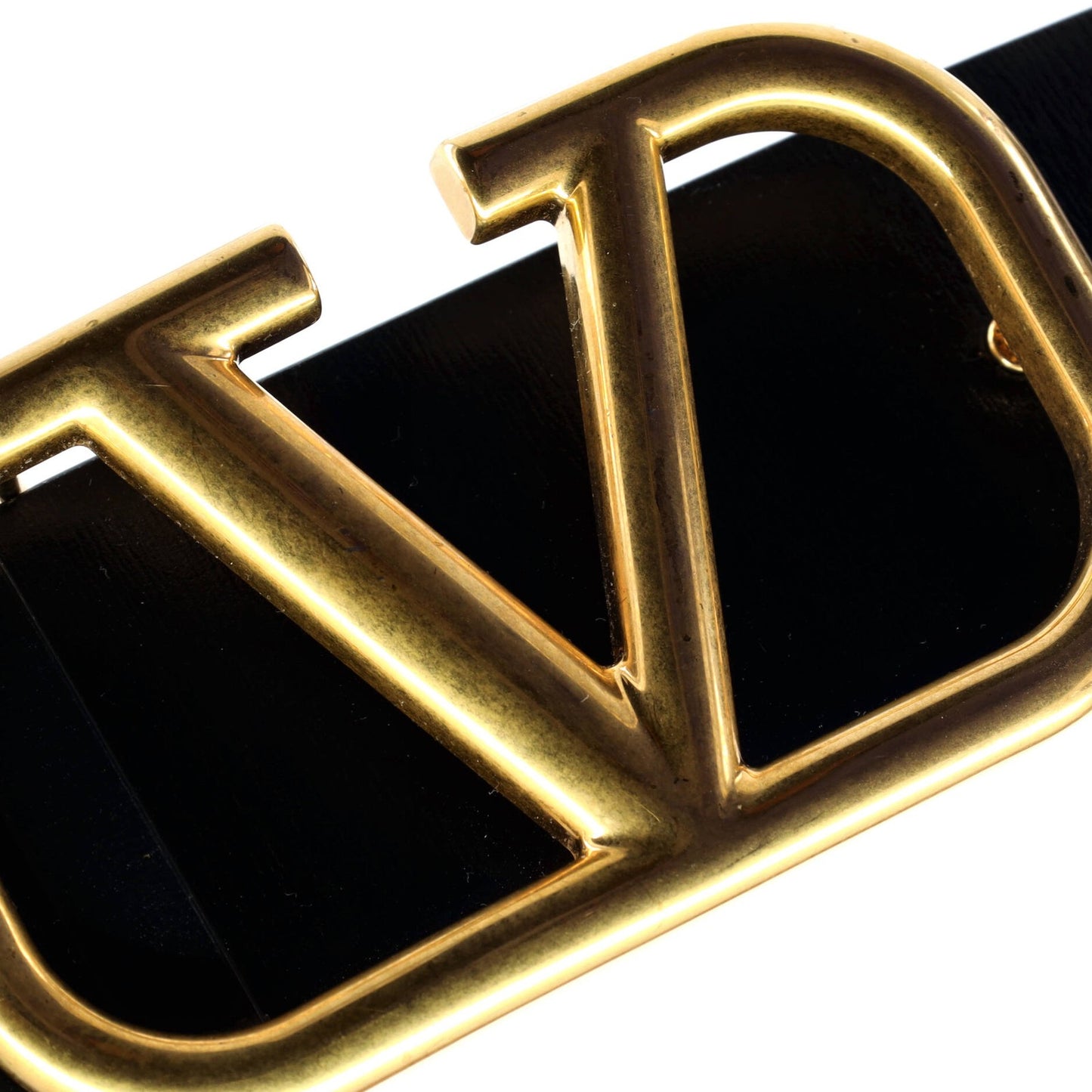 Valentino Garavani Vlogo Reversible Belt Leather Wide