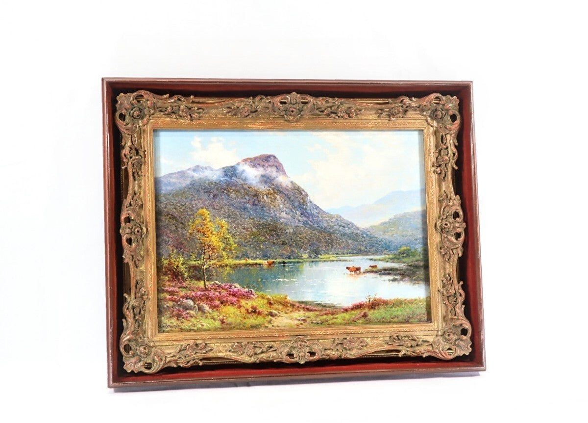 Alfred Fontville De Breanski Jr. Original Oil Painting "Eagles Nest" Signed
