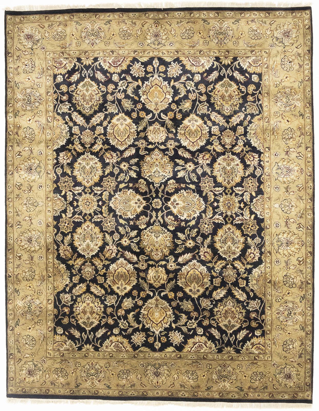 8X10 Ft Handmade Agra Jaipur Oriental Rug Thick