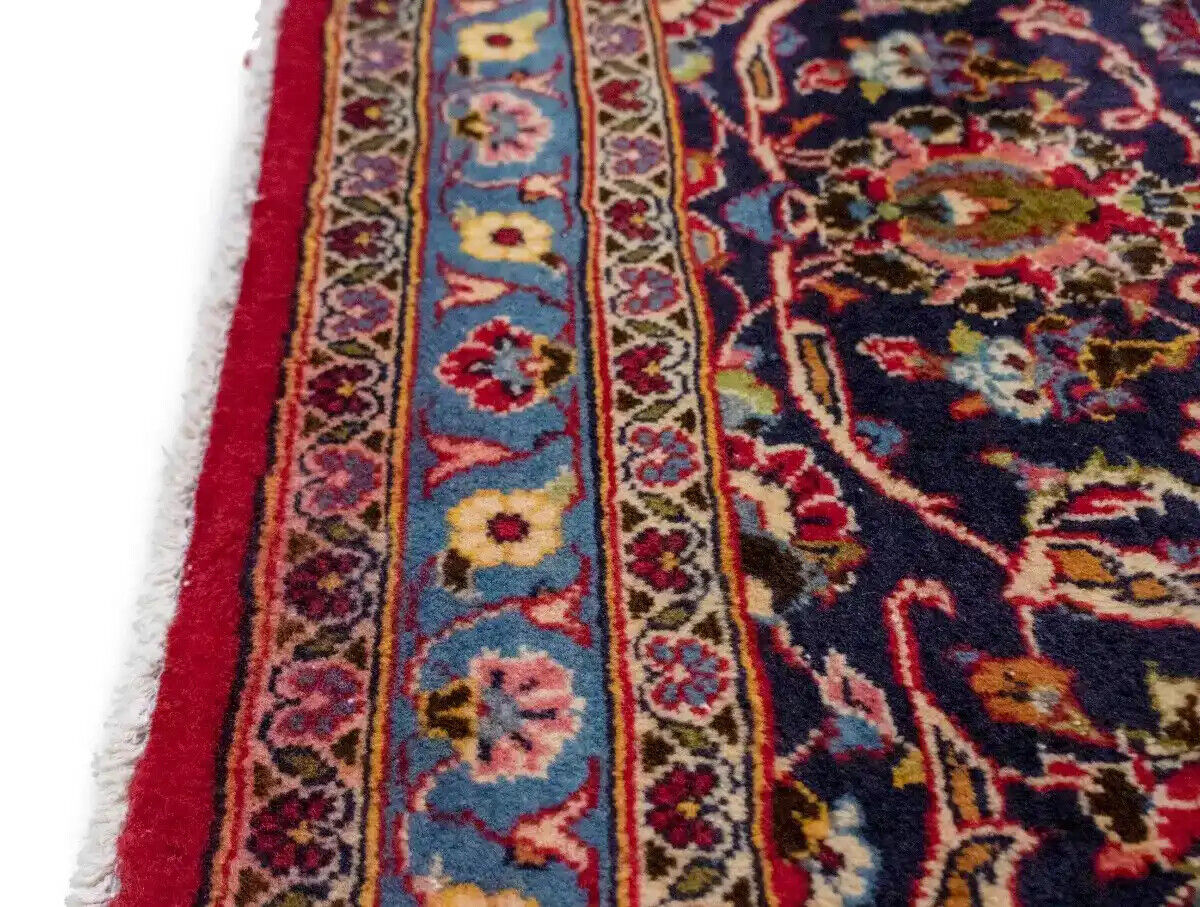 Vintage Handmade Oriental Rug Classic Floral Wool