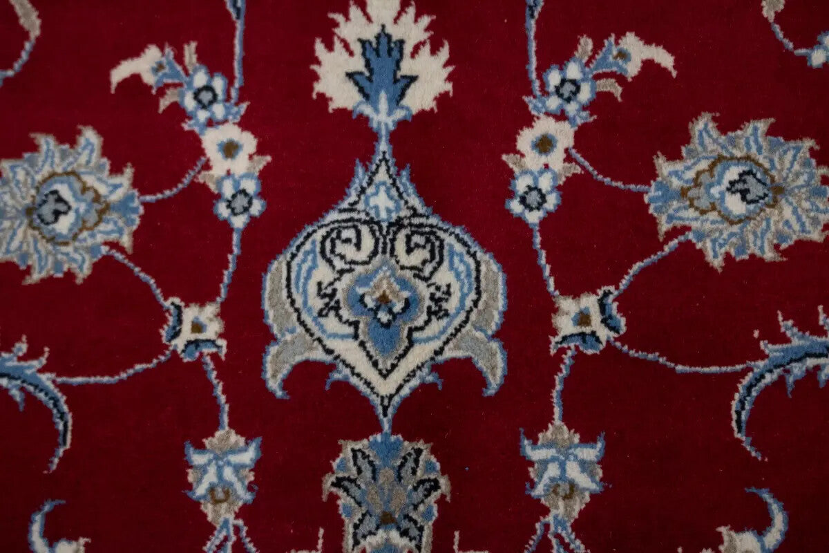 4X7 Ft Handmade Red Oriental Rug Classic
